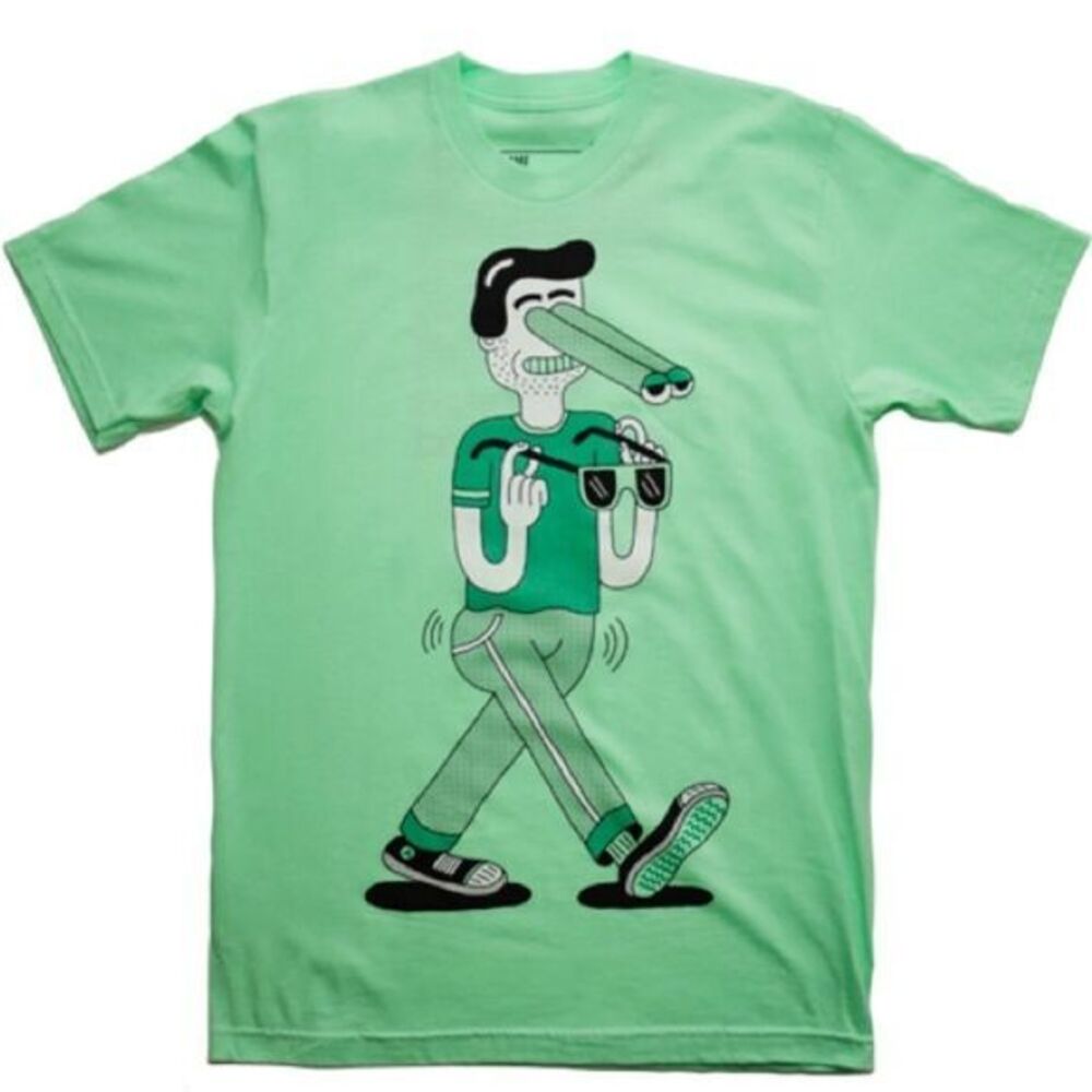 4/$20 T-Post mint green graphic t-shirt, 15 Minutes of Shame